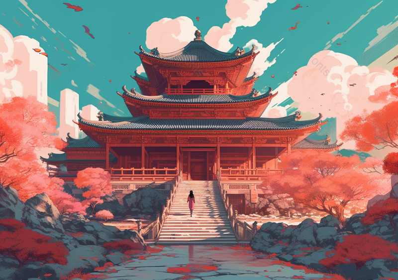 北京故宫古建筑著名景点中国风绘画插画图太和殿背景,插画/手绘图,插画/手绘图库,插画/手绘图下载,插画/手绘